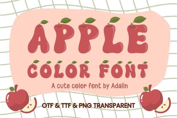 Apple Color Font and PNG Transparent: A Fresh Take on Modern Design