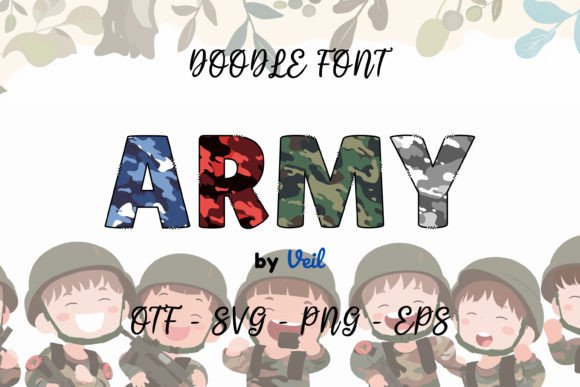 Army: A Whimsical Typeface for Creative and Playful Projects