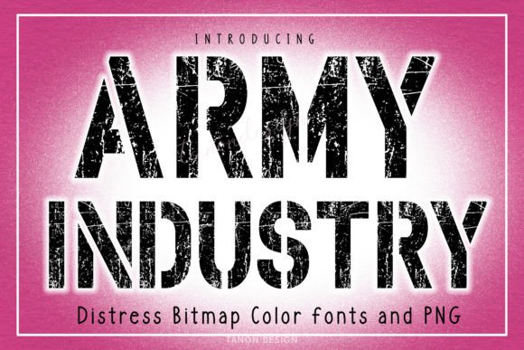 Army Industry: The Distressed Bitmap Font for Bold Projects