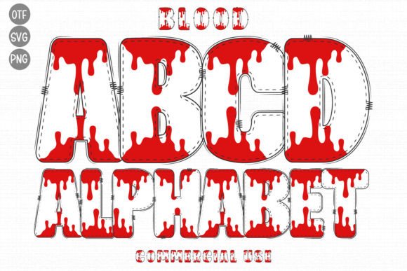Blood: A Decorative Font with a Unique Natural Texture