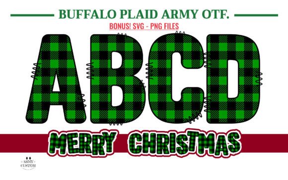 Buffalo Plaid: The Christmas Pattern Font for Festive Designs