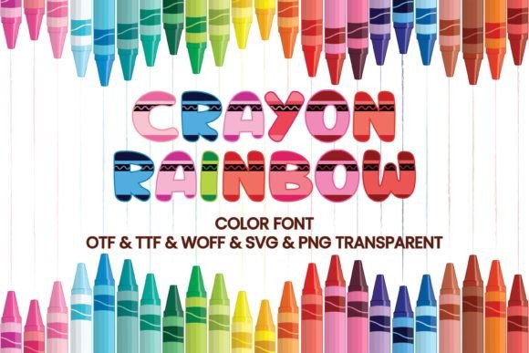 Crayon Rainbow: A Playful Color Font for Modern Designs