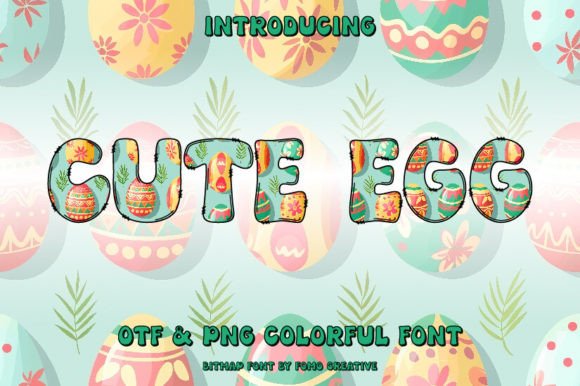 Cute Egg: A Playful Color Font for Vibrant Designs