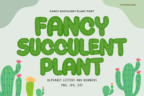 Discover the Fancy Succulent Plant Color Font for Your Designs