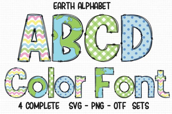 Earth Alphabet: Infusing Nature's Texture into Your Designs