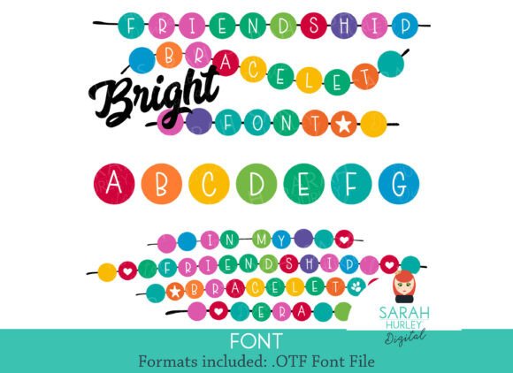 Friendship Bracelet Bright: A Typeface with Crafty Charm