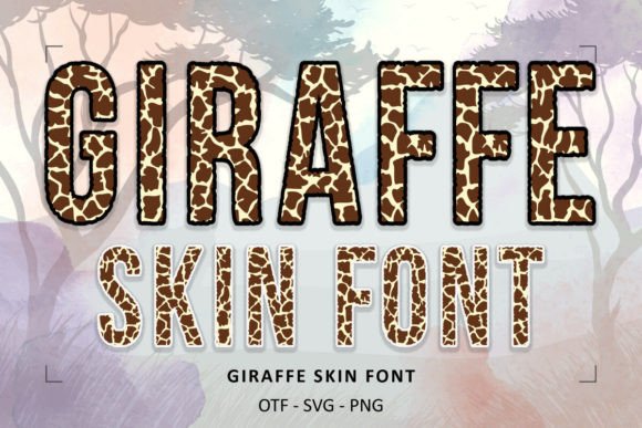 Giraffe Skin: A Safari-Inspired Typeface