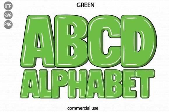 Green: A Playful Typeface for Children's Design