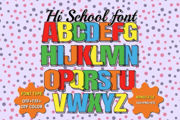 Hi School: A Font That Brings Instant Personality