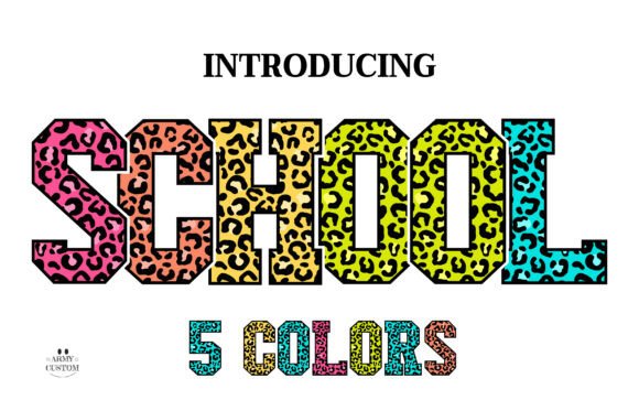 Leopardcolorful Yellow: A Wild Twist on Classic Lettering