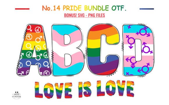 Love Pride Bundle: A Typeface for Heartfelt Design