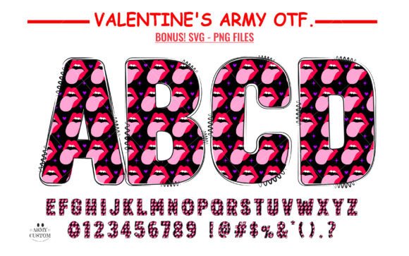 Love Valentine's Lips: The Enchanting Doodle Font for Your Designs