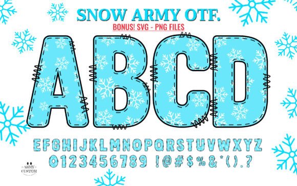 Snow Army: A Typeface That Feels Like a Handwritten Holiday Memory