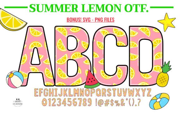 Summer Lemon: The Vibrant Doodle Font for Your Next Project