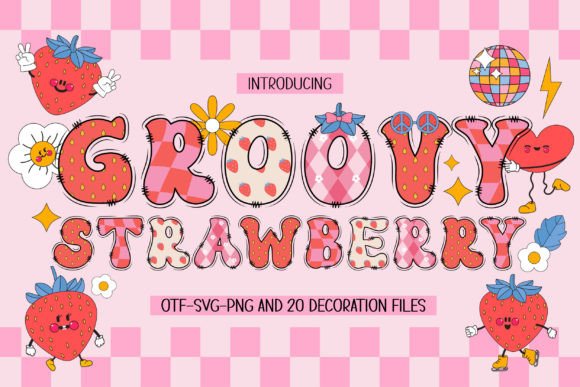 Sweeten Your Designs: The Groovy Strawberry Font Collection