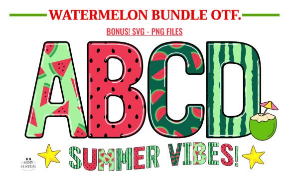 Watermelon Bundle: A Font with Summer's Refreshing Vibe