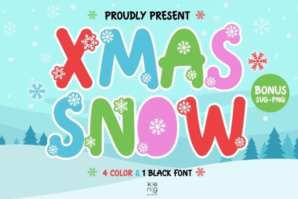Xmas Snow: A Typeface for Festive Design